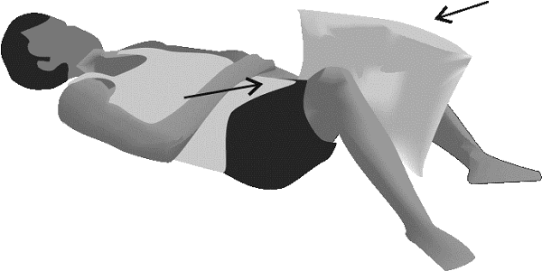 فشار بالش بین ران